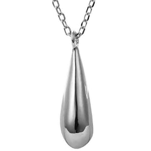 silver necklace teardrop waterdrop
