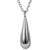 silver necklace teardrop waterdrop