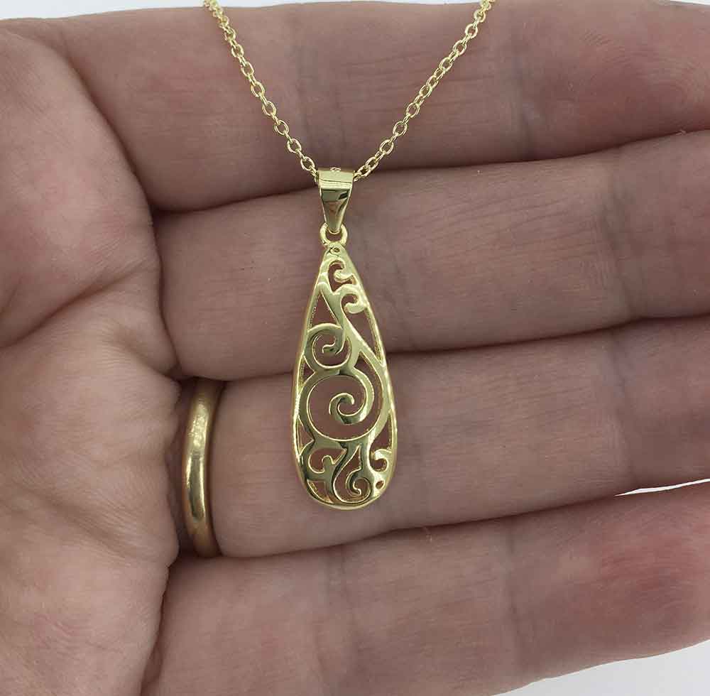 gold koru necklace NZ