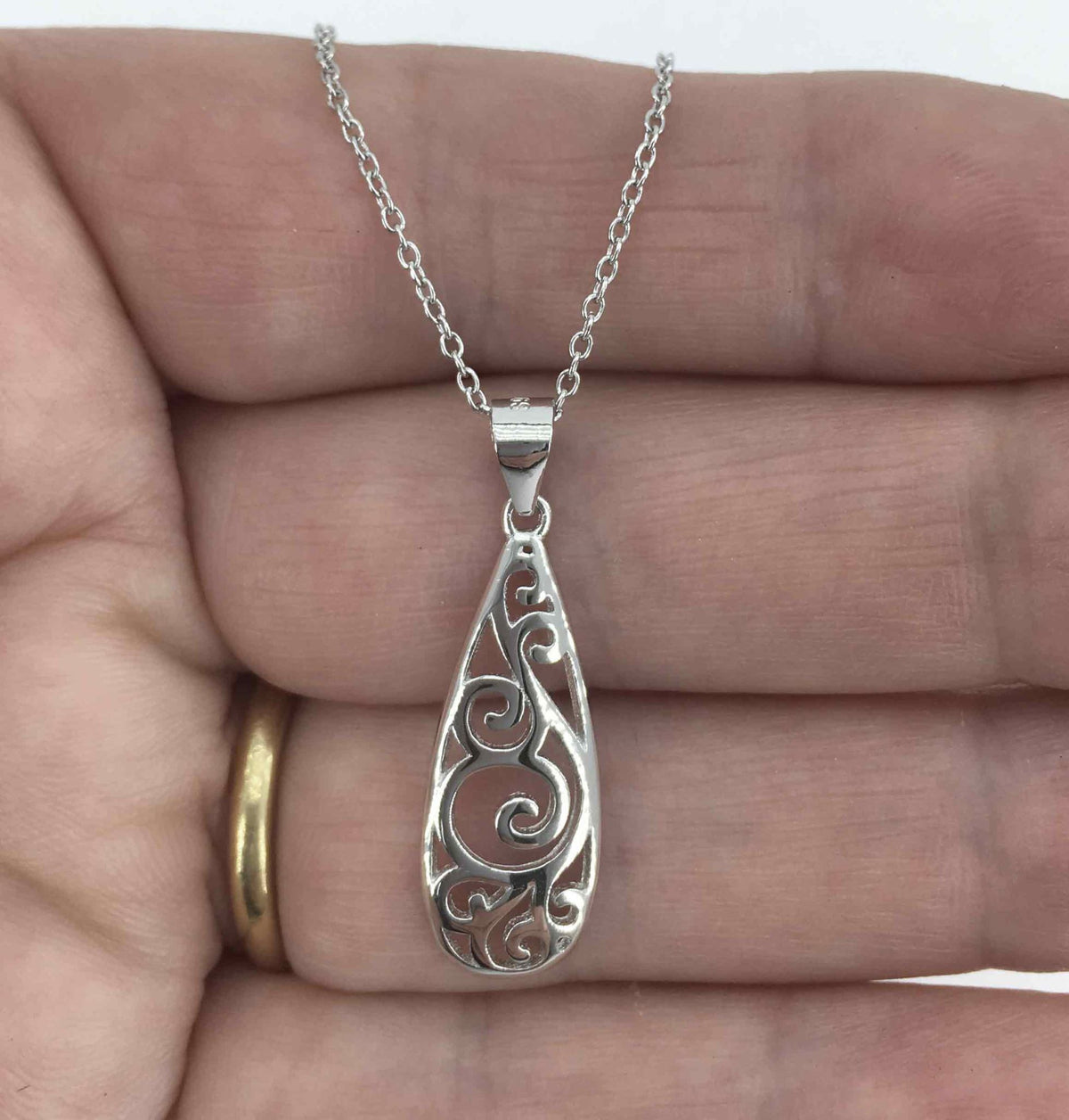 silver jewellery set koru nz