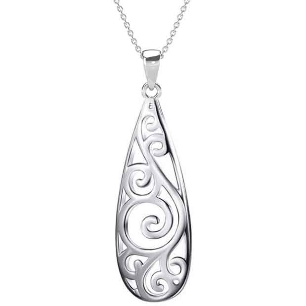 silver koru necklace new zealand