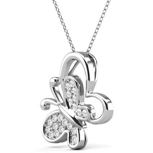 silver butterfly necklace jewellery
