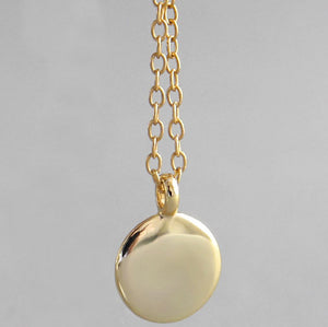 small gold disc chain for women girls