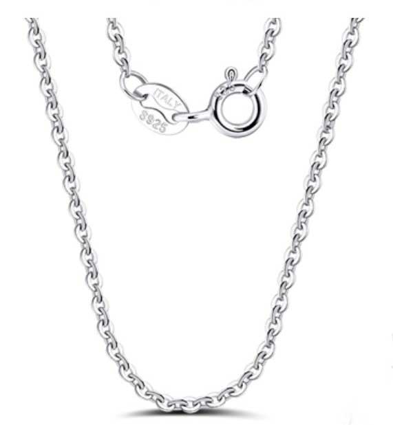 silver cable chain fine jewellery