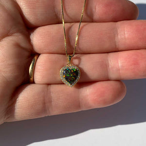 green gold opal necklace pendant jewellery