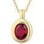 gold necklace red crystal jewellery nz