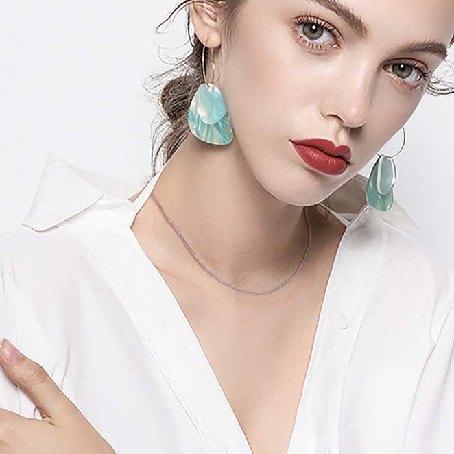 silver chain necklace chopin jewellery