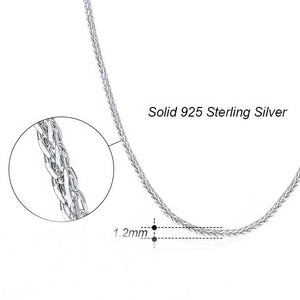 silver chain necklace chopin size
