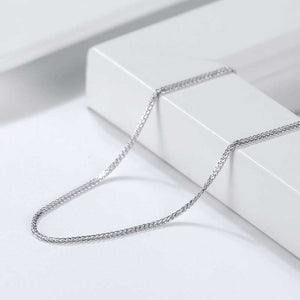silver chain necklace chopin frenelle