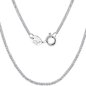 925 Sterling Silver Woven Chain "Chopin" (1.2mm wide)