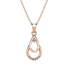 rose gold jewellery set crystal for women