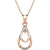 rose gold necklace crystals Jewellery for women