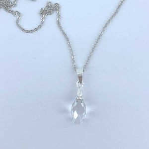 crystal silver necklace pendant for women