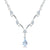 sky blue topaz silver necklace