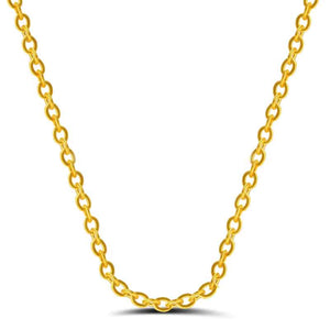 gold fine cable chain for women