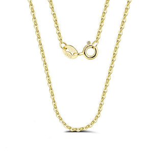 gold fine cable chain for women