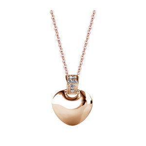 rose gold heart necklace jewellery