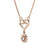 rose gold necklace koru maori jewellery