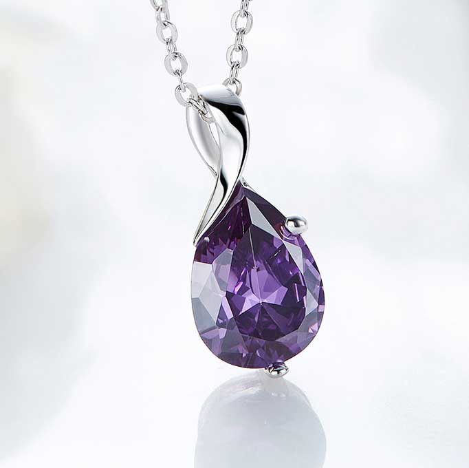 Silver Purple Blush Necklace - Limited Edition – Serge DeNimes