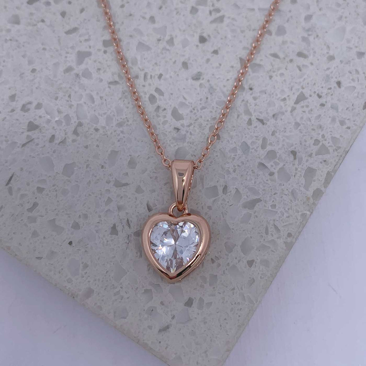 rose gold necklace jewellery