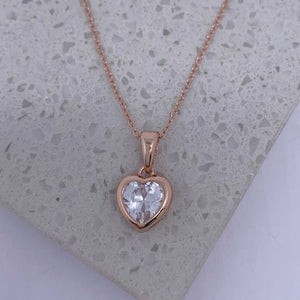rose gold necklace jewellery