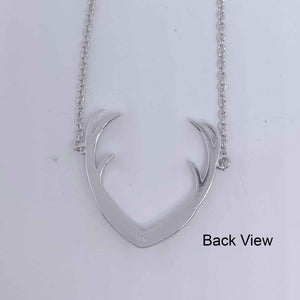 stag deer antlers opal silver nz necklace pendant