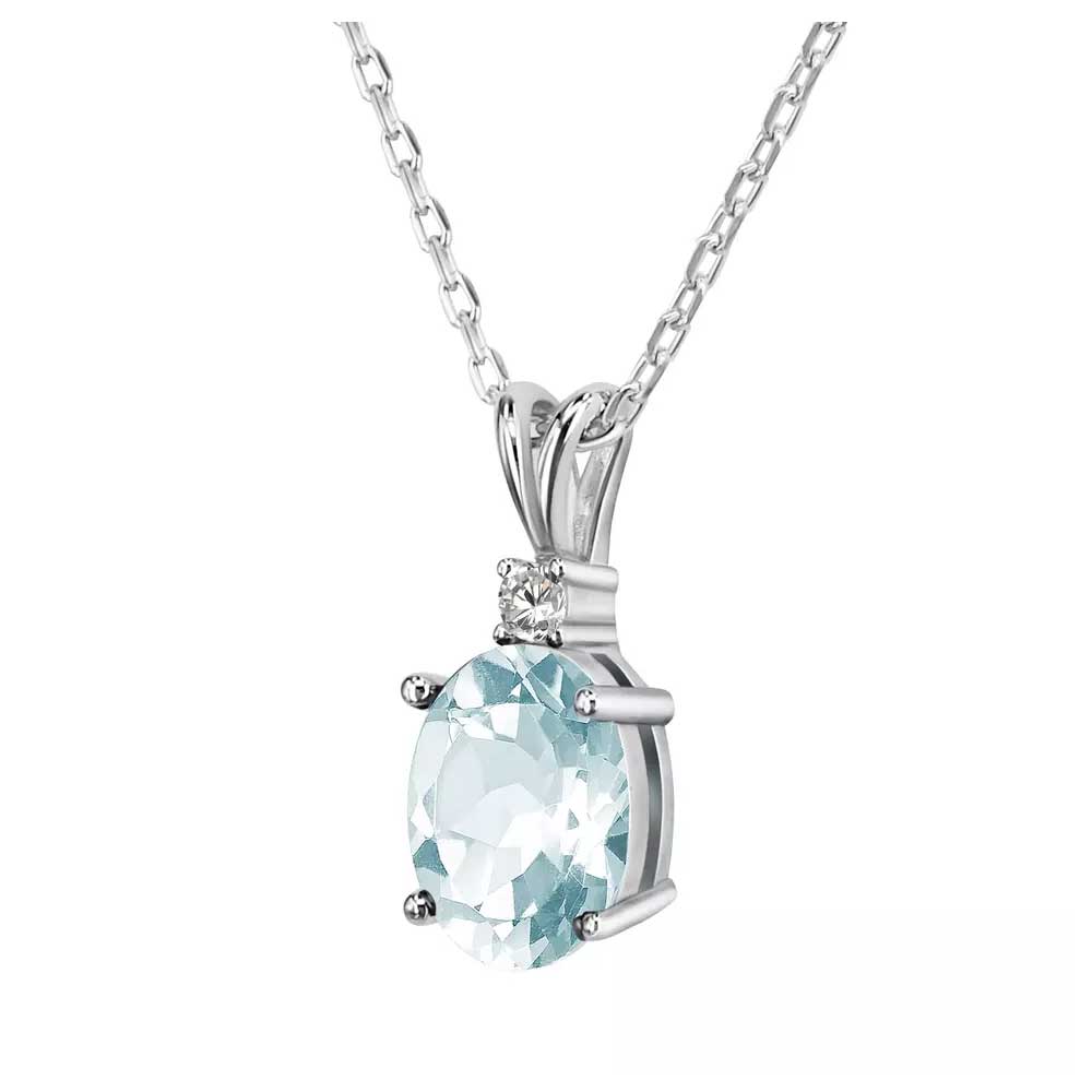 sky blue topaz necklace