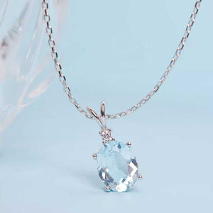sky blue topaz necklace