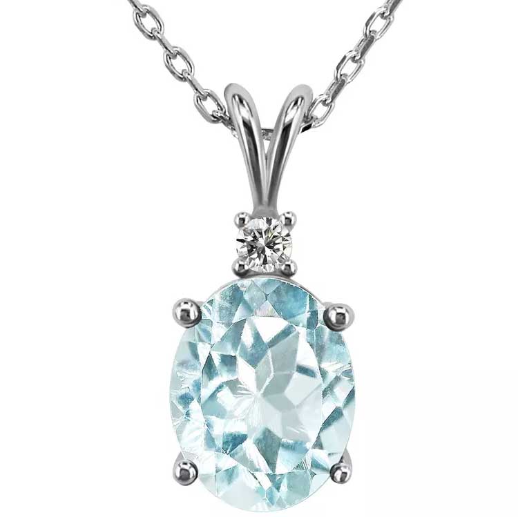 sky blue topaz necklace