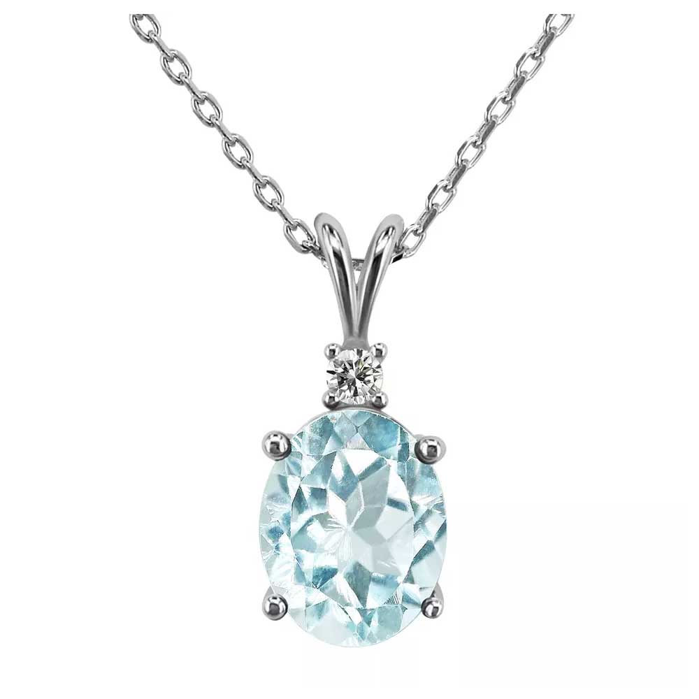 sky blue topaz necklace