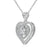 925 Sterling Silver Heart Necklace with Moissanite Stone "Le Coeur"