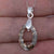 crystal oval silver necklace for women gift