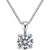 moissanite diamond pendant necklace bridal wedding