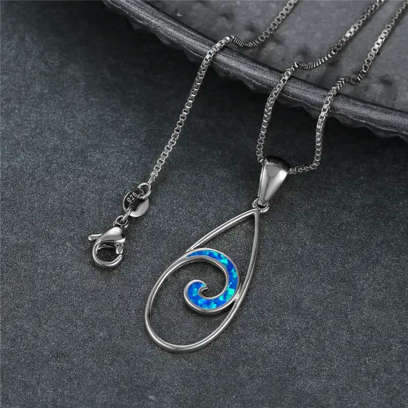 silver necklace koru maori design jewellery NZ