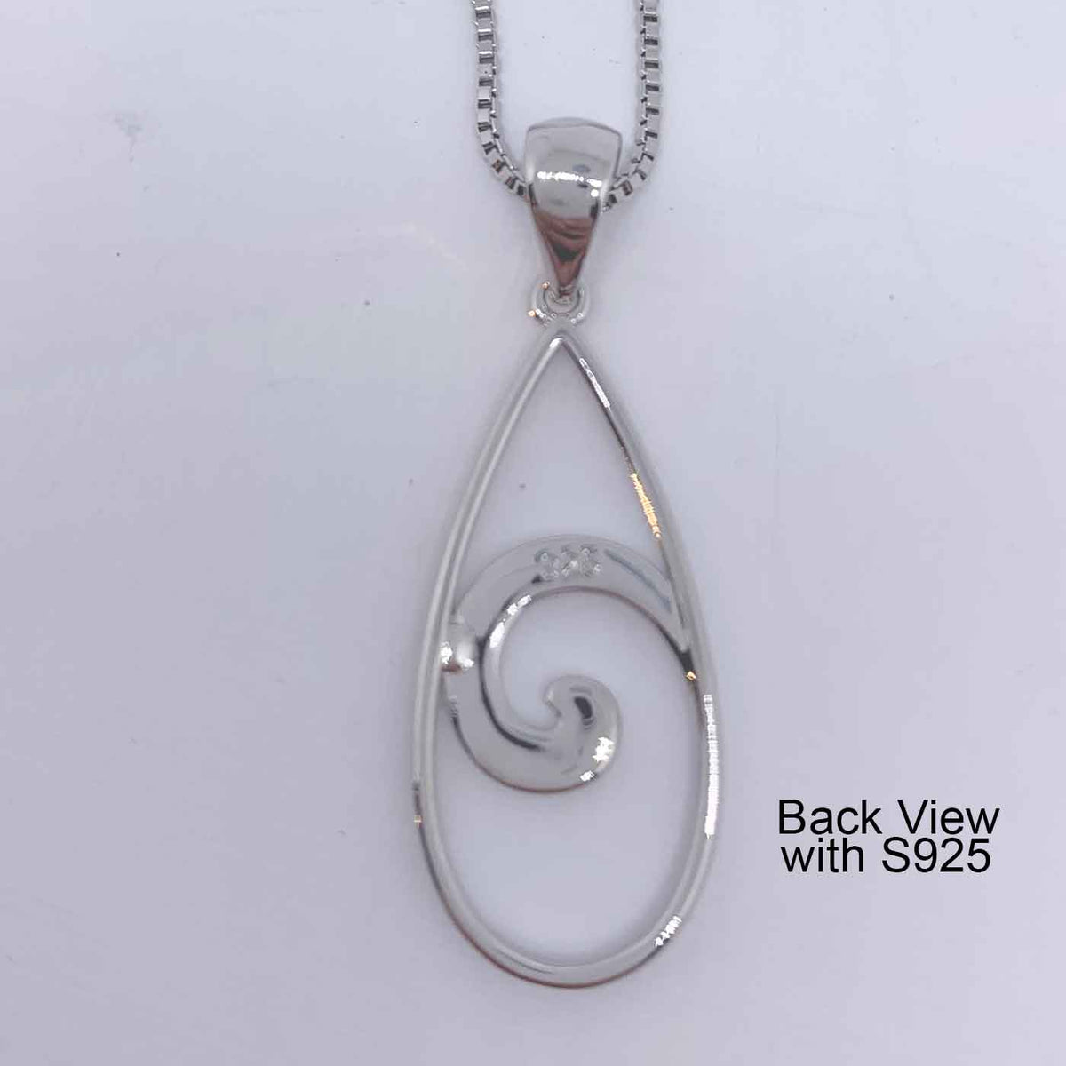 silver necklace koru maori design jewellery NZ