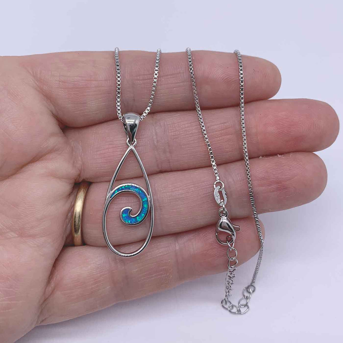 silver necklace koru maori design jewellery NZ