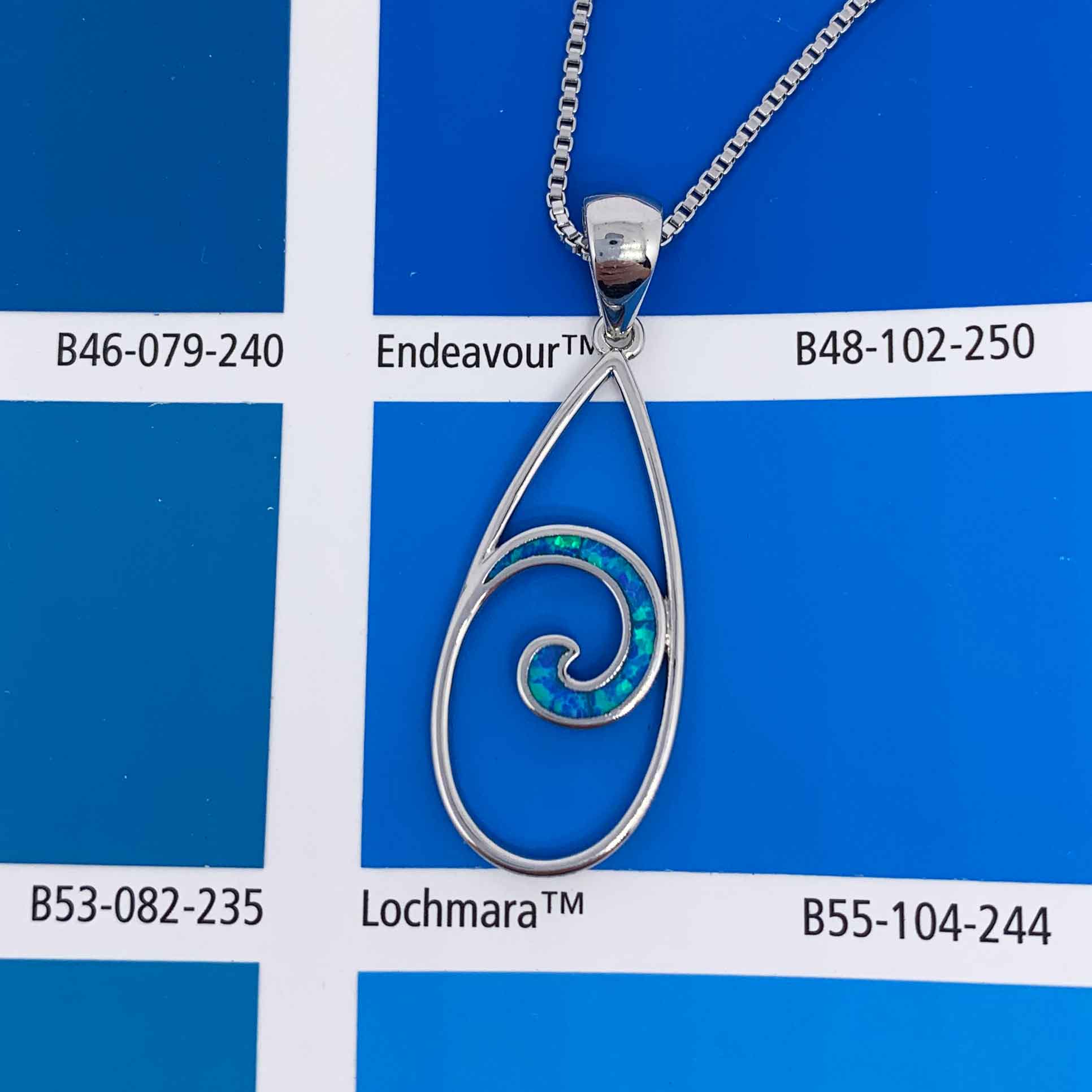 silver necklace koru maori design jewellery NZ