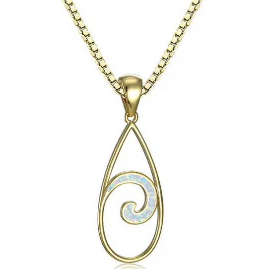 gold necklace koru maori design jewellery NZ