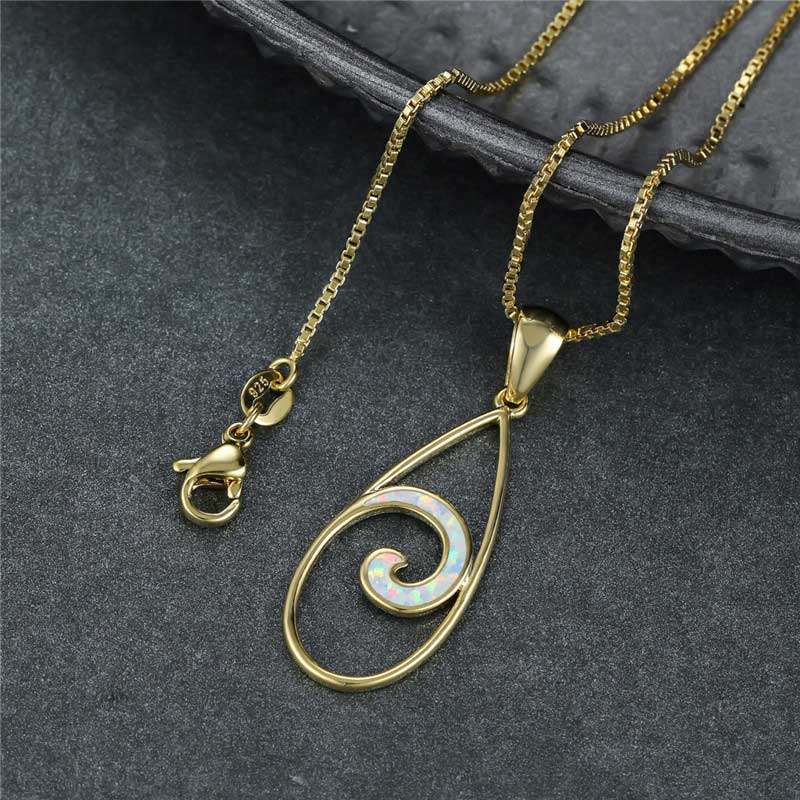 gold necklace koru maori design jewellery NZ