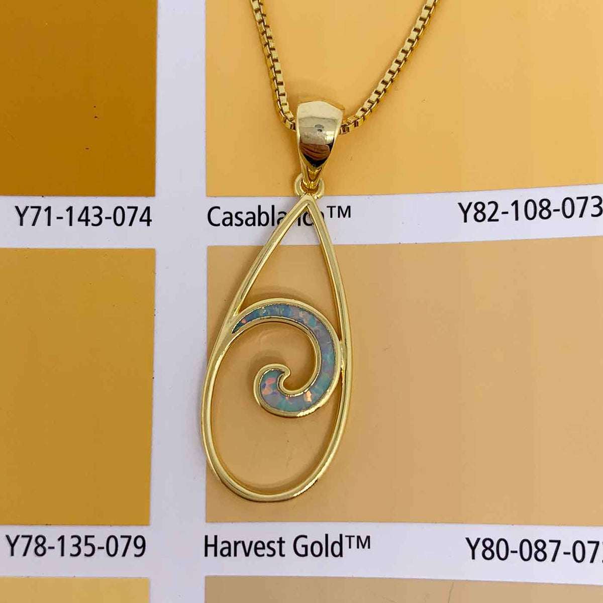 gold necklace koru maori design jewellery NZ