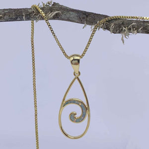 gold necklace koru maori design jewellery NZ