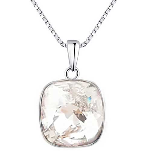 Crystal silver pendant necklace Swarovski