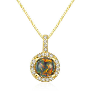 gold opal necklace jewellery nz