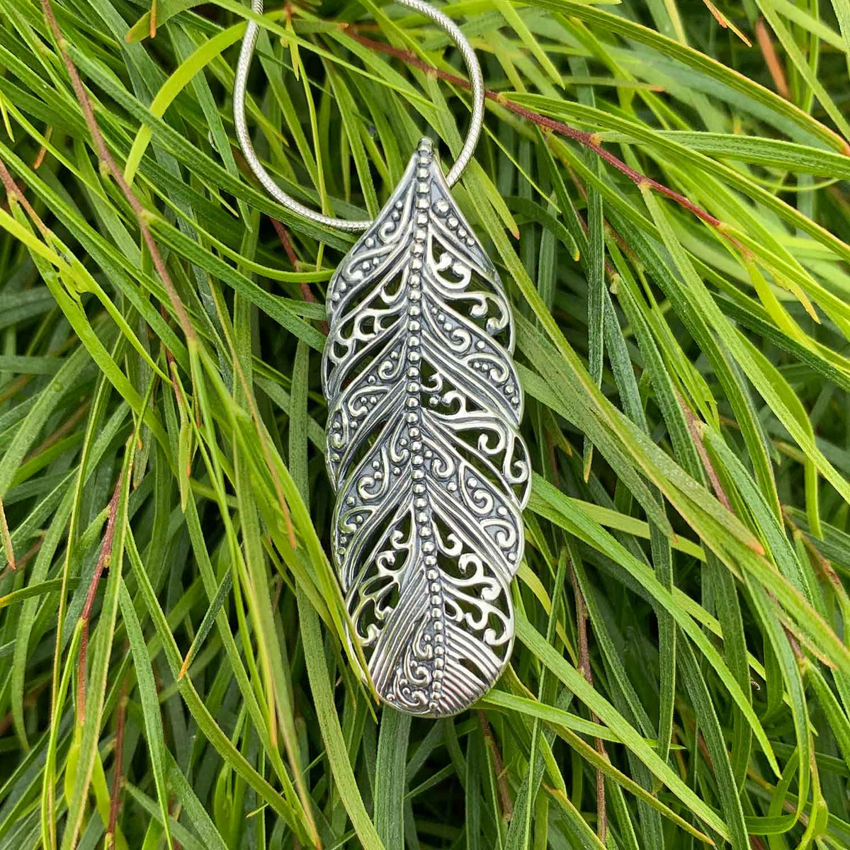 maori jewellery koru silver pendant