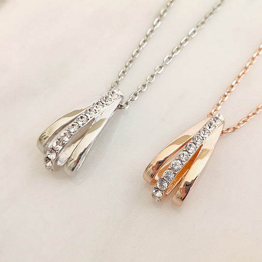 rose gold jewellery set for women
