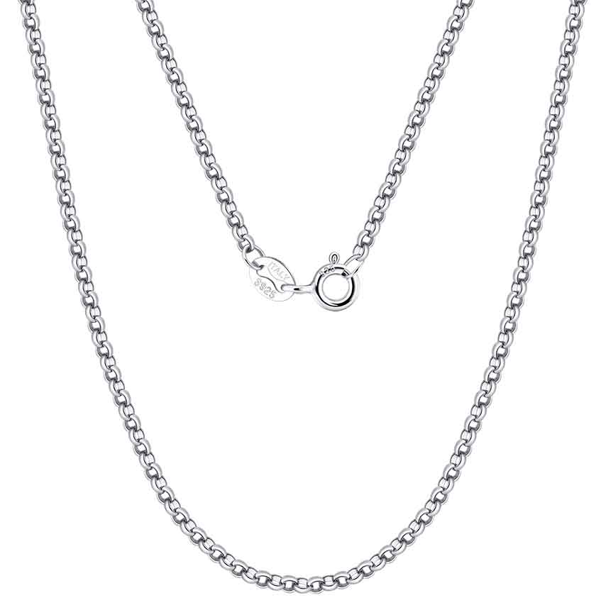sterling silver rolo belcher chain jewellery