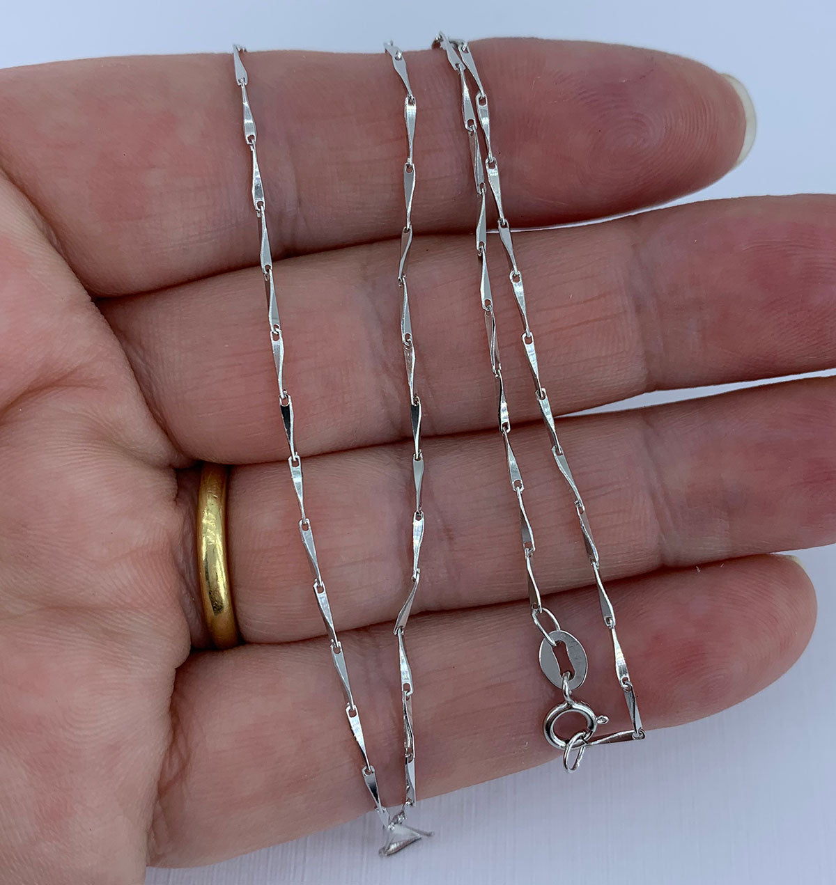 silver seed chain necklace jewellery