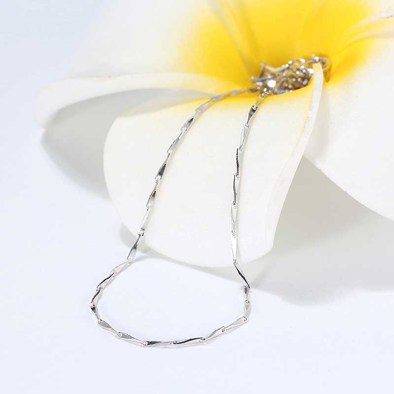 silver seed chain necklace jewellery