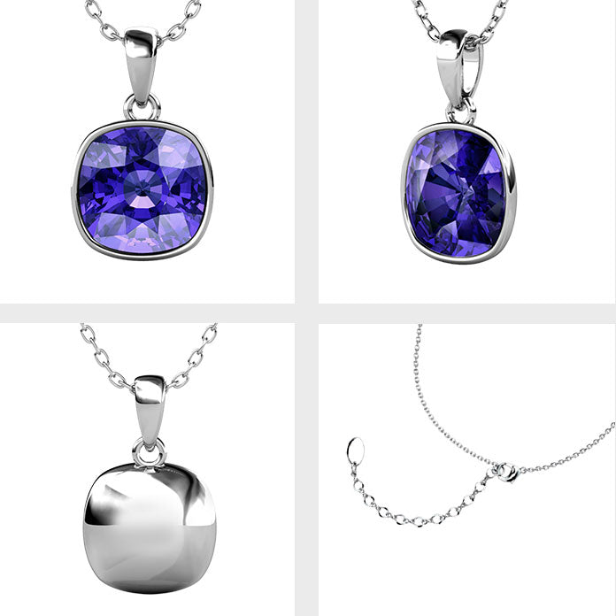 swarovski amethyst crystal necklace jewellery