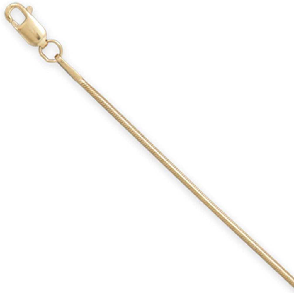 gold snake chain necklace